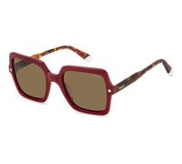 Polaroid Woman PLD 4165/S/X LHF/SP Sunglasses Acetate Bordeaux Brown Squared Polarized