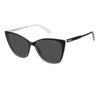 Polaroid Woman PLD 4181/S 80S/M9 Sunglasses Polycarbonate Black Grey Squared Polarized