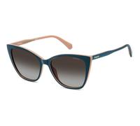 Polaroid Woman PLD 4181/S DB1/LA Sunglasses Polycarbonate Brown Squared Polarized Shaded