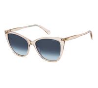 Polaroid PLD 4181/S FWM/Z7 Woman Sunglasses Polycarbonate Nude Blue Squared Polarized Shaded
