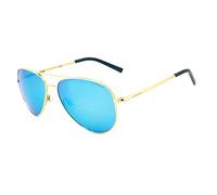 Polaroid Pld 6012/N Jy Pld 6012/N Jy J5G 56 Rectangular Sunglasses 56, Gold/Greyblmirror Pz