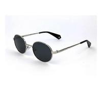 Polaroid PLD 6066/S 79D SILVER BLACK 51/20/145 UNISEX Sunglasses (51 mm, Silver) silver/black