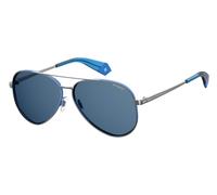 Polaroid PLD 6069/S/X Polarized V84/C3 Womenâs Sunglasses Blue Size 61