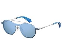 Polaroid PLD 6083/G/CS with Clip-On PJP/XN Men's Sunglasses Silver Size 51