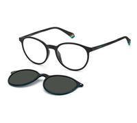 Polaroid PLD 6137/CS 807/M9 Unisex Sunglasses Plastic Black Grey Round Polarized