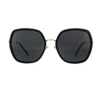 Polaroid Square Womens Grey Gold Polarized Sunglasses Metal - One Size