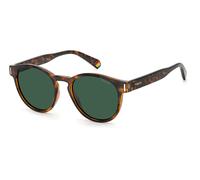 Polaroid PLD 6175/S 086/UC Unisex Sunglasses Plastic Havana Green Round