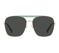Polaroid PLD 6201/S/X Polarized 3JN/M9 Womenâs Sunglasses Gold Size 59