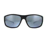 Polaroid Wrap Mens Black Grey Polarized Sunglasses - One Size