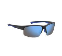 Polaroid PLD 7018/N/S Sunglasses, Matte Black Blue, 0 Man