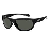 Polaroid Sport Wrap Mens Black Grey Polarized Sunglasses - One Size
