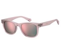 Polaroid PLD 8009/N/NEW FWM/JQ Kid Sunglasses Plastic Pink Grey Squared Polarized Multilayer