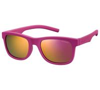Polaroid PLD 8020/S CYQ/AI Kid Sunglasses Plastic Pink Squared Polarized