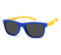 Polaroid PLD 8020/S DCD/M9 Kid Sunglasses Plastic Blue Grey Squared Polarized