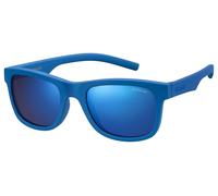 Polaroid PLD 8020/S ZDI/JY Kid Sunglasses Plastic Blue Squared Polarized