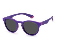 Polaroid PLD 8048/S 848/M9 Kid Sunglasses Plastic Lilac Grey Round