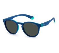 Polaroid PLD 8048/S JUNIOR LIGHT BLUE GREEN/GREY 45/18/130 unisex Sunglasses