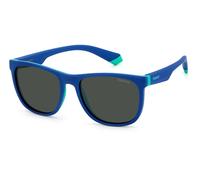 Polaroid PLD 8049/S 465/M9 Kid Sunglasses Plastic Blue Grey Squared