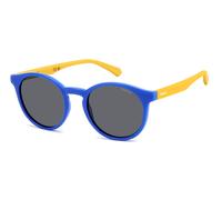 Polaroid PLD 8061/S DCD/M9 Junior Sunglasses Polycarbonate Blue Grey Pantos Polarized