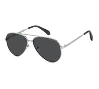 Polaroid PLD 8073/S GUA/M9 Junior Sunglasses Metal Ruthenium Grey Pilot Polarized