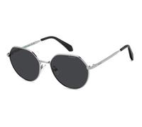 Polaroid PLD 8074/S 6LB/M9 Junior Sunglasses Metal Ruthenium Grey Round Polarized