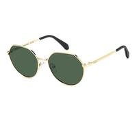 Polaroid PLD 8074/S J5G/UC Junior Sunglasses Metal Gold Green Round Polarized