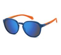 Polaroid PLD 8078/S PJP/5X Junior Sunglasses Polycarbonate Blue Blue Pantos Polarized Mirrored