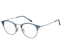 Polaroid PLD D404/G Asian Fit Men's Glasses, Blue, Size 51