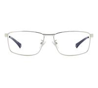 Polaroid PLD D534/G Asian Fit Men's Glasses, Silver, Size 55
