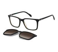 Polaroid PLD D604/C 0WM/LA Man Optical frames Acetate Black Brown Squared Polarized Nuanced