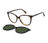 Polaroid PLD D605/C 086/UC Woman Optical frames Acetate Havana Green Butterfly Polarized
