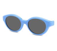 Polaroid PLD K007 CL-ON MVU/M9 Kid Clip-ons Plastic Light blue Grey Round Polarized