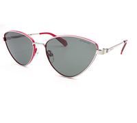 Polaroid Polarized Sunglasses Silver with Red with Dark Green Lenses PLD6071 J2B