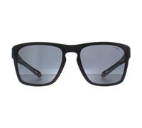 Polaroid Rectangle Mens Matte Black Grey Polarized High Contrast PLD 7052/S - One Size