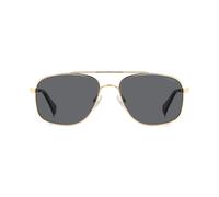 Polaroid Rectangular Sunglasses 2078482F756M9 - Man - Metal Gold 56-17-145 mm