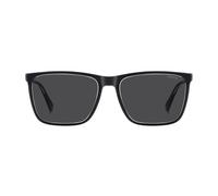 Polaroid Rectangular Sunglasses 2078507C558M9 - Man - Plastic Black 58-17-145 mm