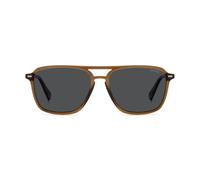 Polaroid Rectangular Sunglasses 20785209Q57M9 - Man - Metal Brown 57-16-145 mm