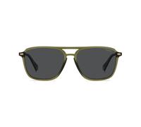 Polaroid Rectangular Sunglasses 2078524C357M9 - Man - Metal Green 57-16-145 mm