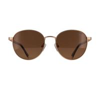 Polaroid Round Matte Gold Brown Polarized Pld 4197/sx Gold