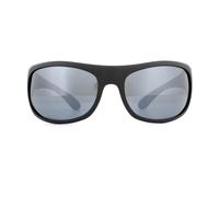 Polaroid Sport Sunglasses 07886 003 EX Matte Black Grey Silver Polarized Mirror