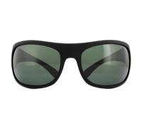 Polaroid Sport Wrap Black Green Polarized Sunglasses Black One Size