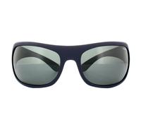 Polaroid Sport Wrap Matt Dark Blue Grey Polarized Sunglasses Blue One Size
