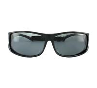 Polaroid Suncovers Fit Over Glasses Sunglasses P8901 KIH Y2 Black Grey Polarized