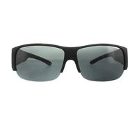 Polaroid Suncovers Semi Rimless Black Grey Polarized Sunglasses Black One Size
