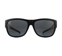 Polaroid Suncovers Square Unisex Black Grey Polarized Sunglasses - One Size