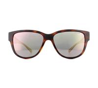 Polaroid Suncovers Square Havana Yellow Polarized Sunglasses In Brown Brown