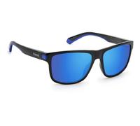 Polaroid Sunglasses PLD 2123/S D51 (5X) Black Blue/Blue Mirror Polarized Cal.57