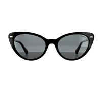 Polaroid Square Womens Black Grey Gradient Polarized 90041091 - One Size