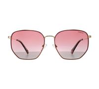 POLAROID Unisex Sunglasses, Gold Pink, 56