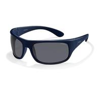 Polaroid Unisex 7886 Sunglasses, Matte Dark Blue/Grey Polarized, 66 UK